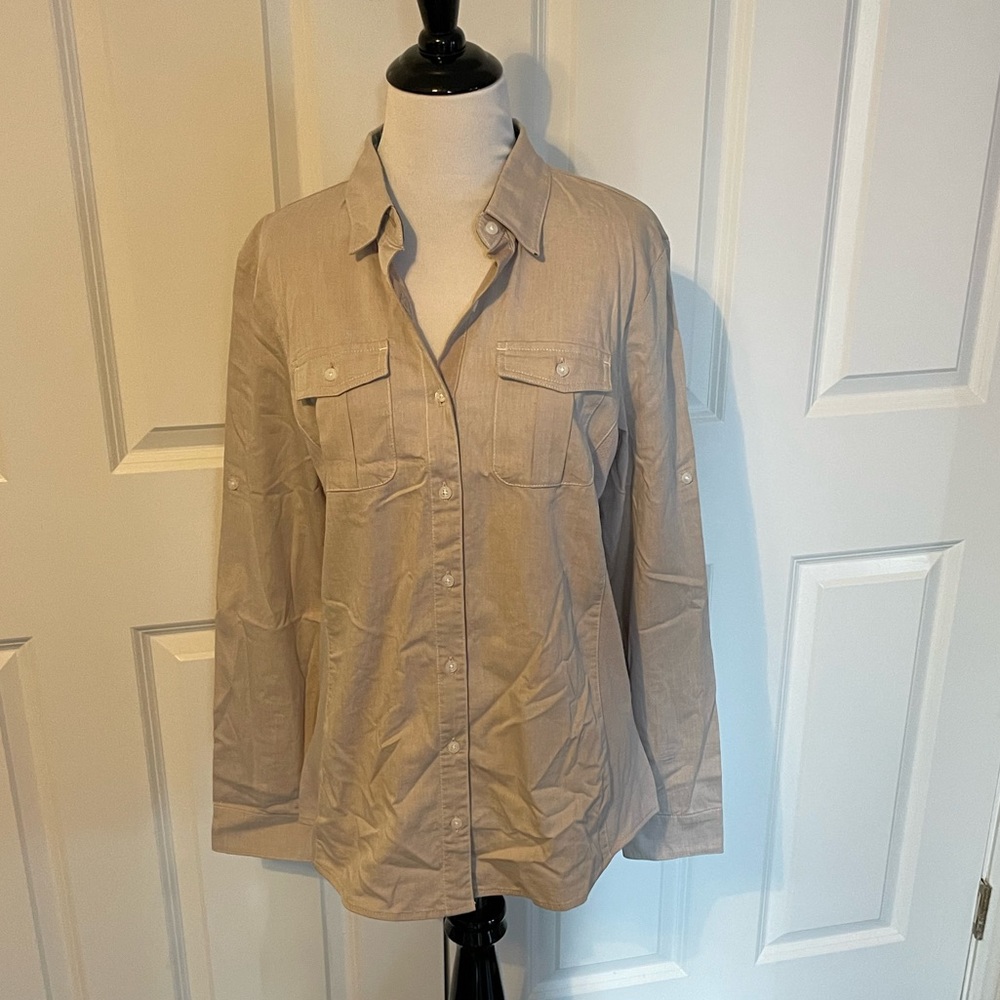 Kühl long sleeve button up top